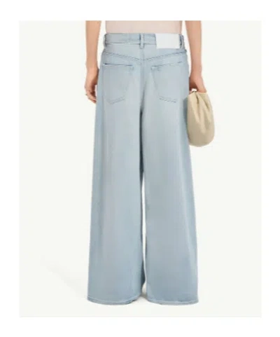 Mm6 Maison Margiela Drawstring Wide Leg Jeans In Blue