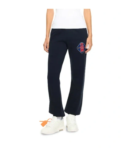 Off-white Royal Patch Cuffed Joggers In Blue