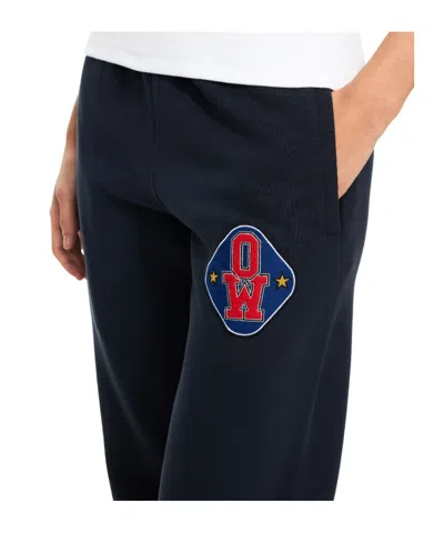 Off-white Royal Patch Cuffed Joggers In Blue