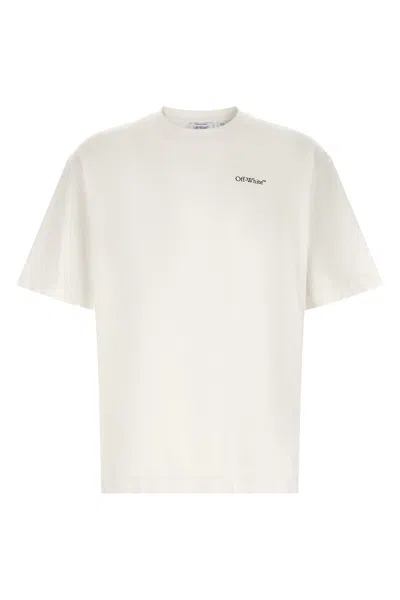 Off-white Ss22 Logo Round Neck Pullover Short Sleeve Loose Fit Khaki In Neutral