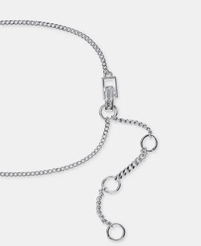 Givenchy Multi-stone Vine 16" Statement Necklace In Silver