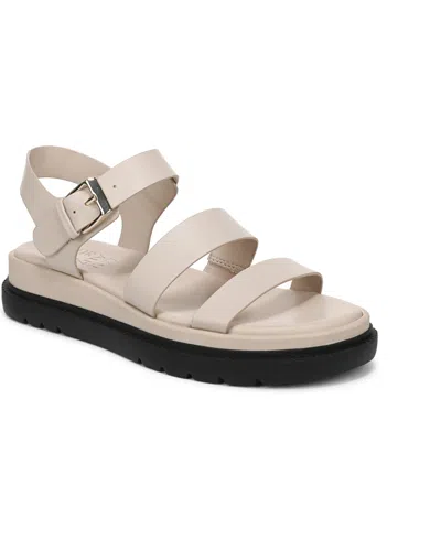 Naturalizer Avenue Ankle Strap Platform Sandal In White