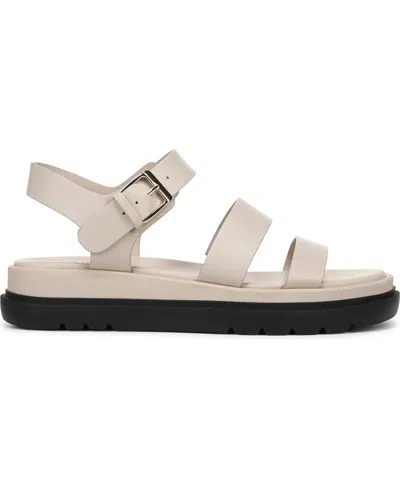 Naturalizer Avenue Ankle Strap Platform Sandal In White