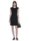 ALEXANDER WANG FITTED PENCIL DRESS WITH CAP SLEEVE  AND CONTOURED SEAMS,106967R