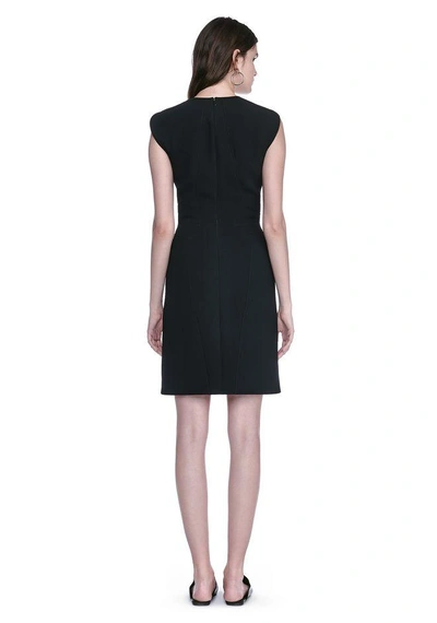 Shop Alexander Wang Fitted Pencil Dress With Cap Sleeve  And Contoured Seams