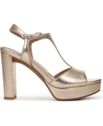 Naturalizer Miller Platform Sandal In Gold