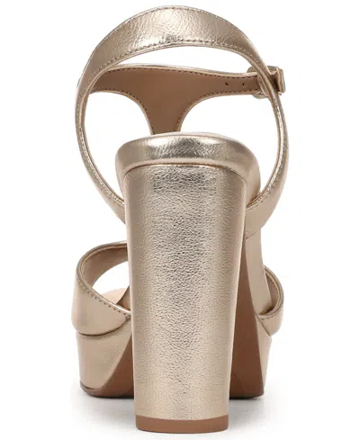 Naturalizer Miller Platform Sandal In Gold