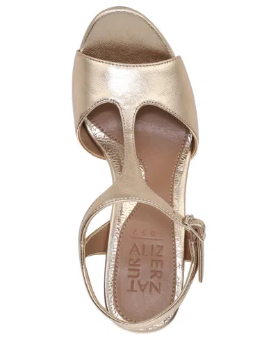 Naturalizer Miller Platform Sandal In Gold