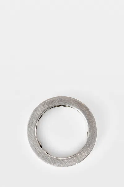 Ann Demeulemeester Marin Chain Ring In Silver