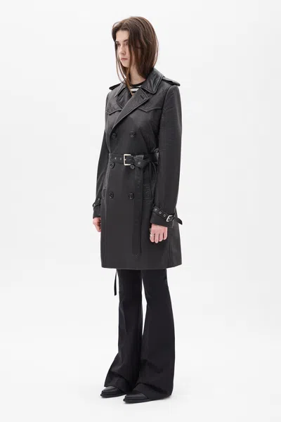 Ann Demeulemeester Eda Fitted Double Breasted Coat In Multi