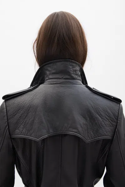 Ann Demeulemeester Eda Fitted Double Breasted Coat In Multi