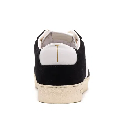 Tom Ford Blake Leather-trimmed Suede Sneakers In Multi