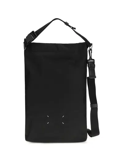 Maison Margiela Roll Up Technical Backpack In Black