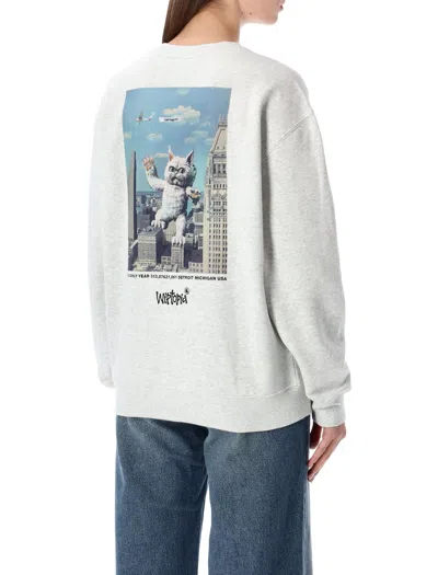 Carhartt Wip Grey W Wiptopia Script Sweatshirt In Gray