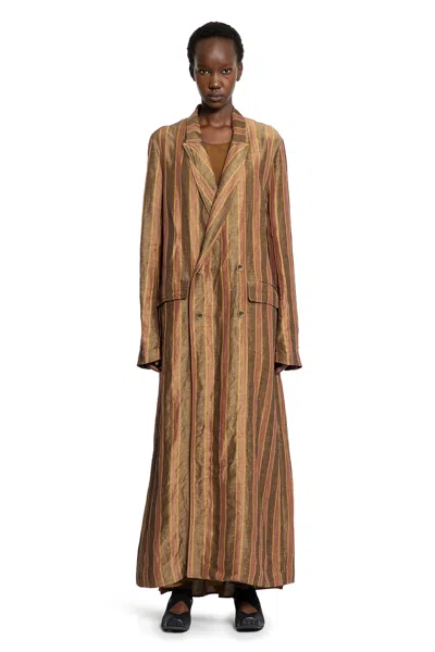 Uma Wang Camelot Coat In Multi