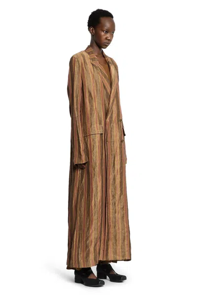 Uma Wang Camelot Coat In Multi