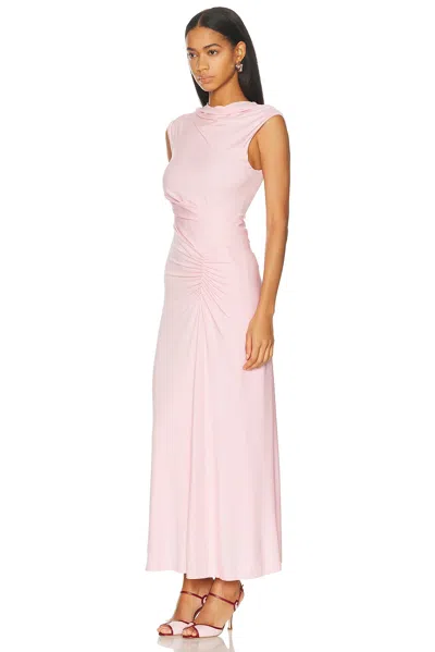 Simkhai Acacia Draped Jersey Dress In Pink