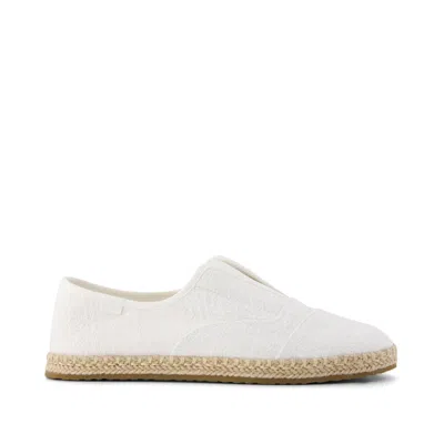 Toms Palmera Plus Espadrille Slipon In White