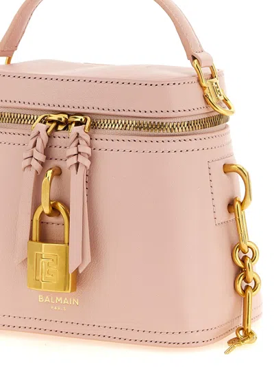 Balmain Pulse Vanity Padlock Tote Bag In Pink