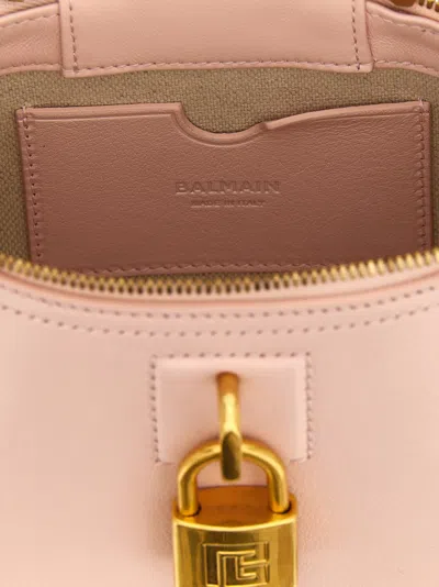 Balmain Pulse Vanity Padlock Tote Bag In Pink