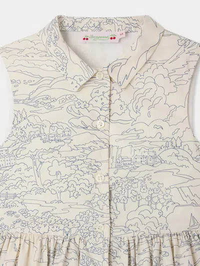Bonpoint Collared Printed Dress In Multi