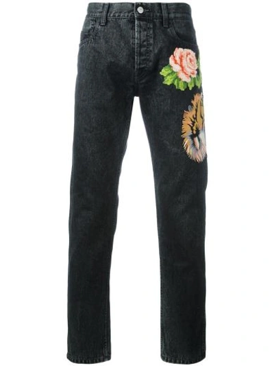 Shop Gucci Man's Trousers In Denim