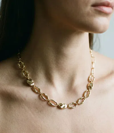 Skf The Lilia Open Link Necklace In Gold