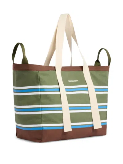 Dsquared2 D2 College Shopping Bag In Green