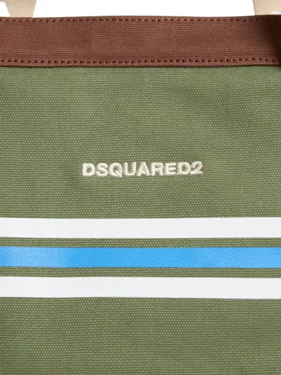 Dsquared2 D2 College Shopping Bag In Green