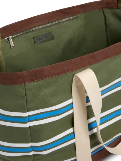Dsquared2 D2 College Shopping Bag In Green