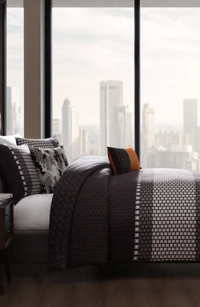 Bebejan Linear Luxe Comforter Set In Brown