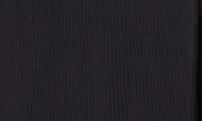 Bebe Rib Mock Neck Maxi Dress With Powermesh In Black