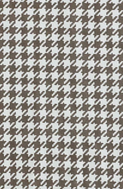 Eddie Bauer Harrison Houndstooth Cotton Percale Sheet Set In Brown