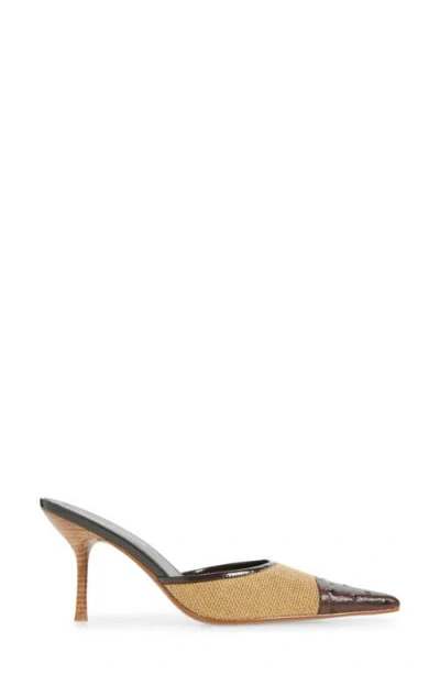 Jeffrey Campbell Parse Pointed Cap Toe Mule In Multi