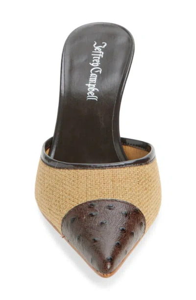 Jeffrey Campbell Parse Pointed Cap Toe Mule In Multi