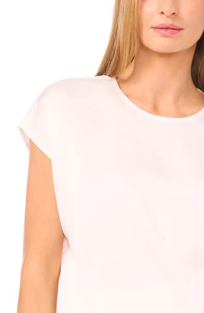 Halogenr Halogen(r) Mock Neck Cap Sleeve Shell In White