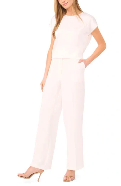 Halogenr Halogen(r) Mock Neck Cap Sleeve Shell In White