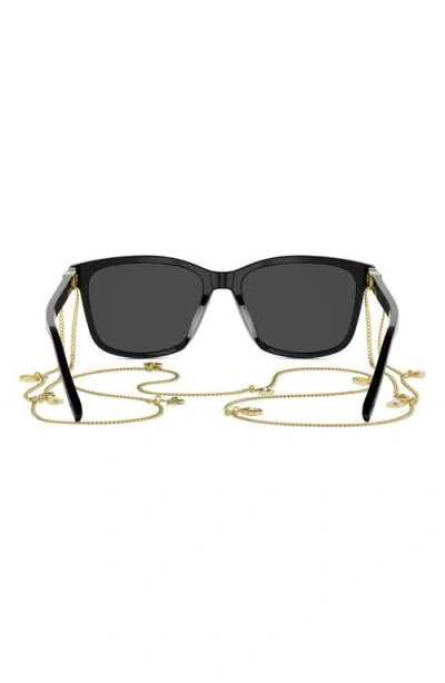 Dior Petit Cd S2i Rectangular Sunglasses In Black