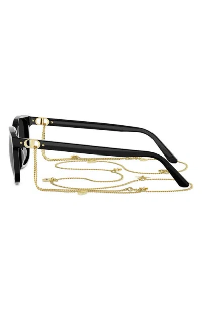 Dior Petit Cd S2i Rectangular Sunglasses In Black