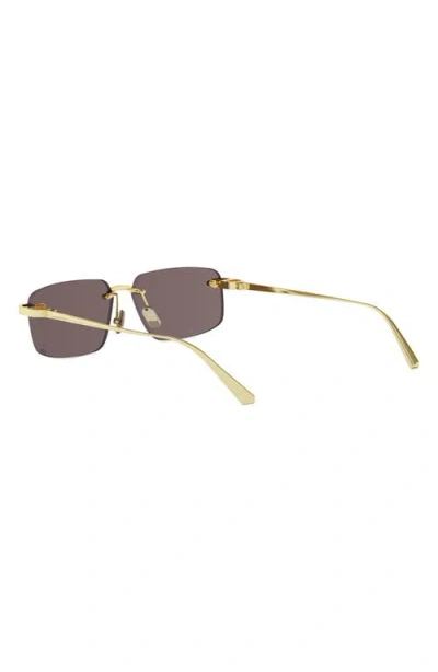Dior C S4u Rectangular Sunglasses In Brown