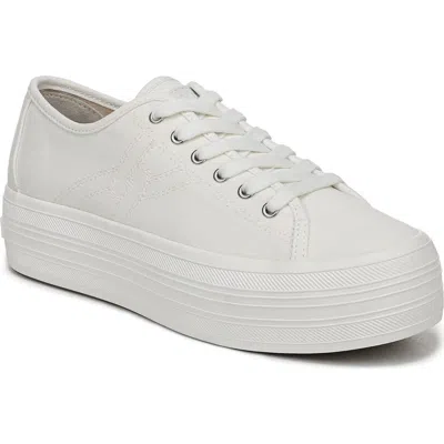 Veronica Beard Truett Platform Canvas Sneakers In White