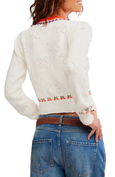 Free People Tilly Pullover Sweater In White