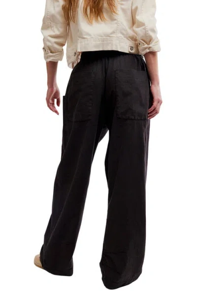 Free People Chambers Laid Back Pull On Pants In Black