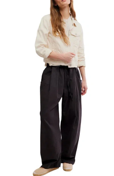 Free People Chambers Laid Back Pull On Pants In Black