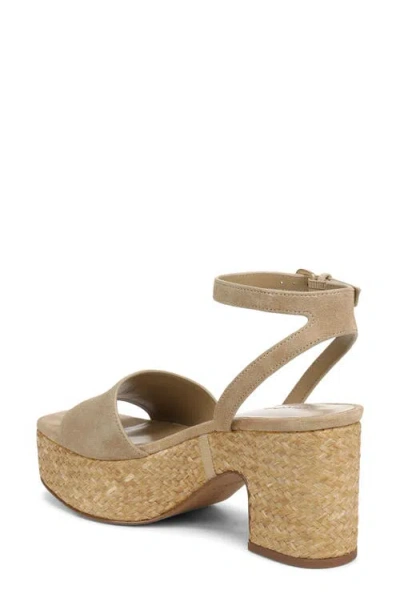 Vince Castella Ankle Strap Platform Sandal In Neutral