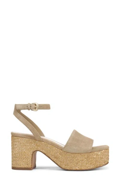 Vince Castella Ankle Strap Platform Sandal In Neutral