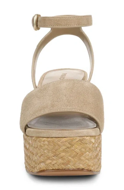 Vince Castella Ankle Strap Platform Sandal In Neutral