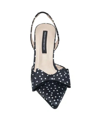 French Connection Betti Bow Slingback Heel In Black