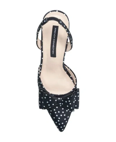 French Connection Betti Bow Slingback Heel In Black