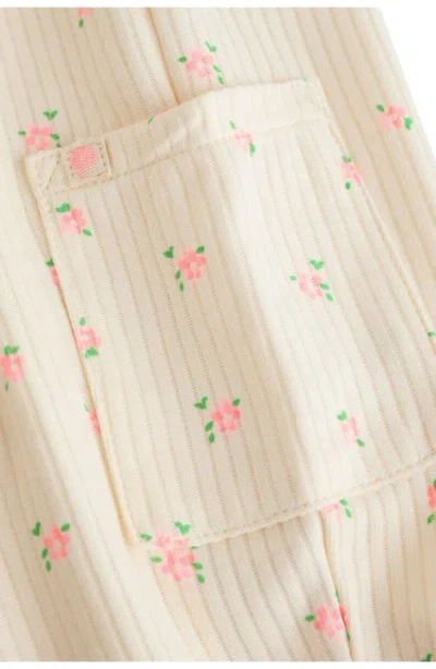 Next Floral Loose Romper In Neutral